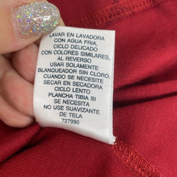 St. John’s Bay Men’s Polo Shirt Short Sleeves 2XL Maroon & Red Diamond Pattern - Picture 13 of 15